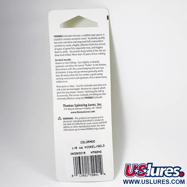 Thomas Colorado Cuillère, Or / Nickel, 5g, Motif Écailles, #2287