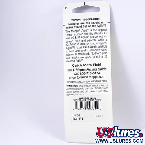 Mepps Aglia 3 Cuillère tournante, Fire Tiger, 7g, Taille 3, #2297