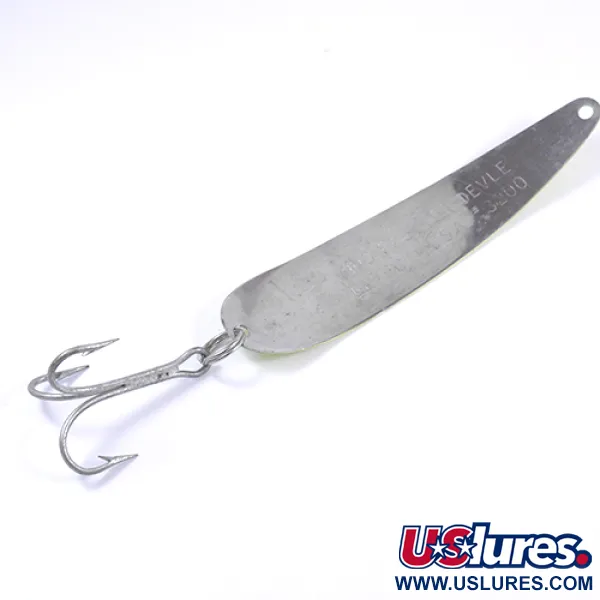 Dardevle King Flutter Devle 3200, Jaune/Rouge, 9g, Cuillère de traîne, #2302