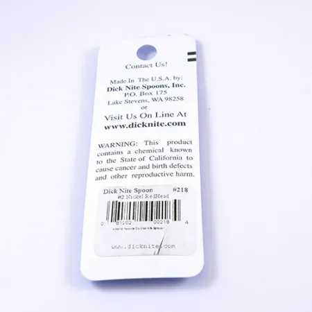 Dick Nite #2 Cuillère Ondulante, Nickel/Rouge, 3.5cm, Siwash, #2306