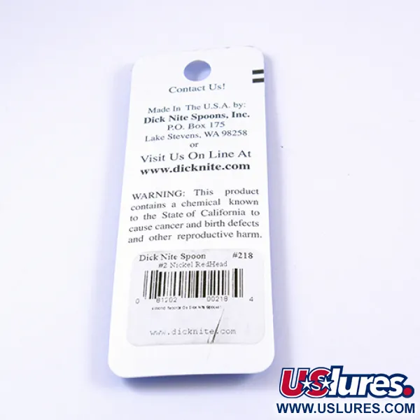 Dick Nite #2 Cuillère Ondulante, Nickel/Rouge, 3.5cm, Siwash, #2306