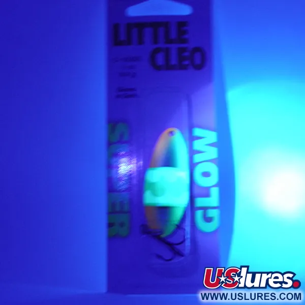 Acme Little Cleo Glow Cuillère, Nickel/Rose/Jaune UV, 9.5g, #2308