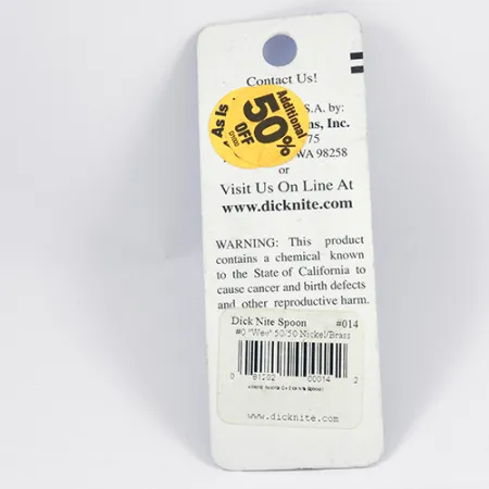 Dick Nite #0 Cuillère, Or / Nickel, 2cm, Classique USA, #2309