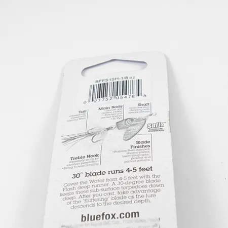 Blue Fox Flash Deep Runner Cuillère, Rainbow, 4g, Palette Holo, #2337