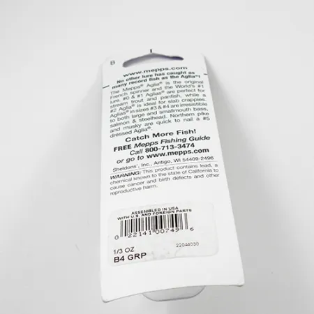 Mepps Aglia 4 Platinum Cuiller, Platinum Green, 9g, Montage USA, #2362