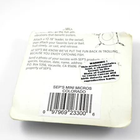 SEP'S Mini Micros Colorado Montage Traîne, Laiton, 2,5cm, #2398