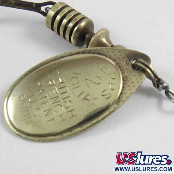 Mepps Aglia 2 Cuillère Tournante, Laiton, 4,5g, Rotation Immédiate, #2405