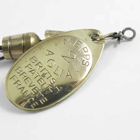 Mepps Aglia 2 Cuiller Tournante, Laiton, 4.5g, Palette Classique, #2414