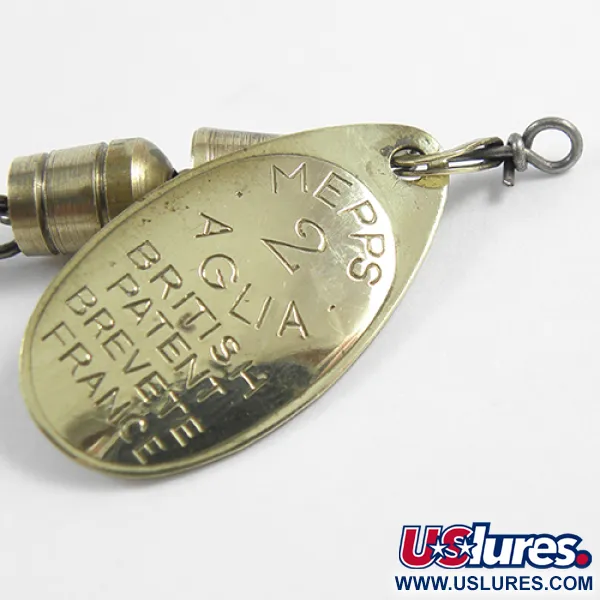 Mepps Aglia 2 Cuiller Tournante, Laiton, 4.5g, Palette Classique, #2414