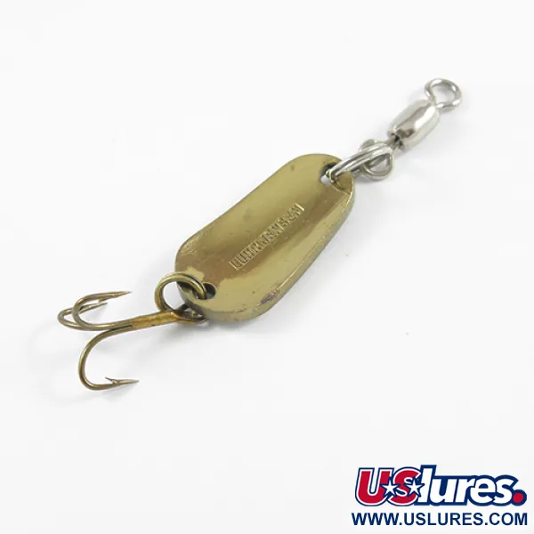 Luhr Jensen Cuillère, Blanc/Vert/Laiton, 7g, Vintage, #2421