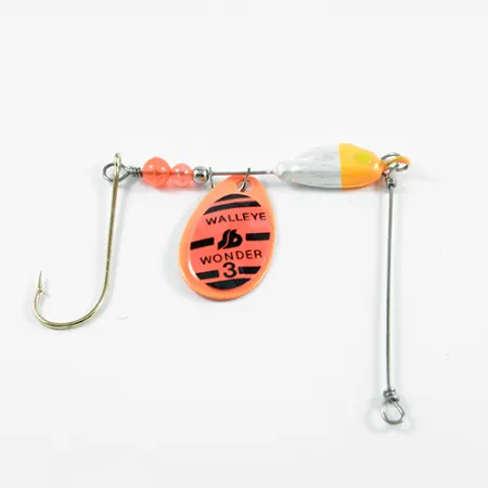 South Bend Walleye Wonder 3 Cuillère, Orange Fluorescent, 13g, #2431