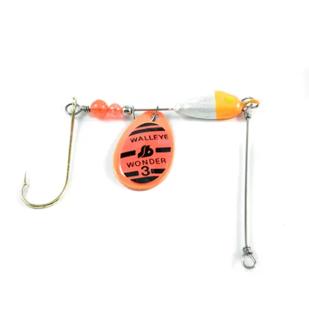South Bend Walleye Wonder 3 Cuillère, Orange Fluorescent, 13g, #2431