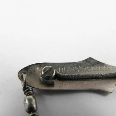 Weedless Pflueger Wobbler Cuillère, Nickel, 1,4g, Anti-herbe, #2435