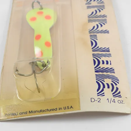 Acme Dazzler Cuillère, Jaune / Rouge, 7g, Leurre Vintage, #2441