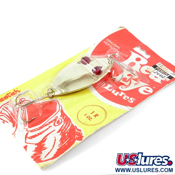 Hofschneider Red Eye Wiggler Cuillère, Or, 28g, Yeux rouges, #2442