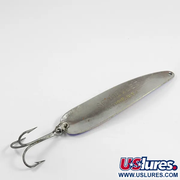 Dardevle Seadevlet Cuillère, Rouge / Bleu / Nickel, 28g, #2450