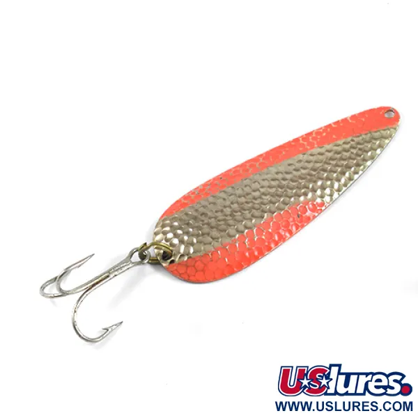 Nebco Aqua Spoon Cuillère, Or martelé/Orange, 21g, Vintage, #2457