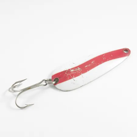 Len Thompson #2 Cuillère, Rouge/Blanc/Laiton, 28g, Laiton, #2460