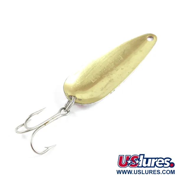 Len Thompson #2 Cuillère, Rouge/Blanc/Laiton, 28g, Laiton, #2460