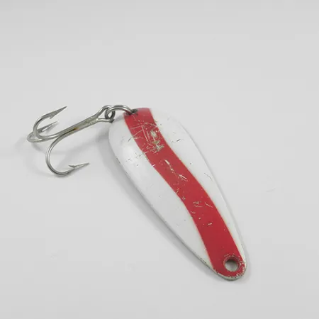 Len Thompson #2 Cuillère, Rouge/Blanc/Laiton, 28g, Laiton, #2460