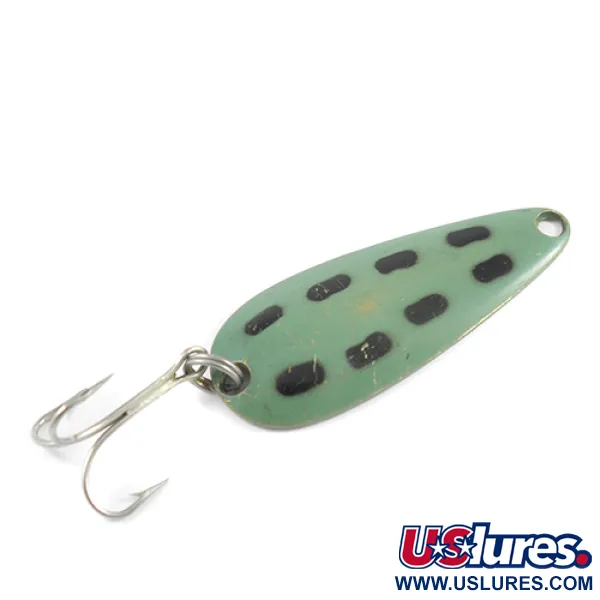 Len Thompson #1 Cuillère, Vert/Noir/Laiton, 21g, Oscillante, #2461