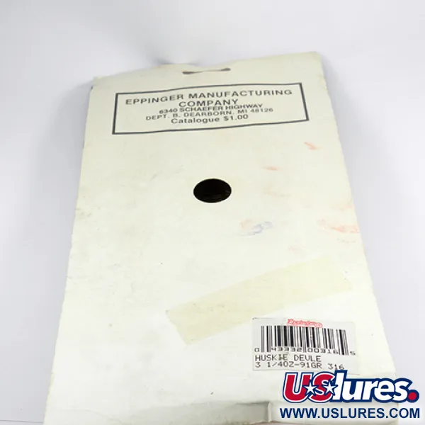 Dardevle Huskie Devle Cuillère, Rouge / Ivoire / Nickel, 91g, #2472