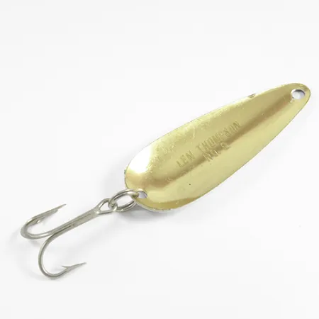 Len Thompson #2 Cuillère, Noir/Blanc/Laiton, 28g, Classique, #2518