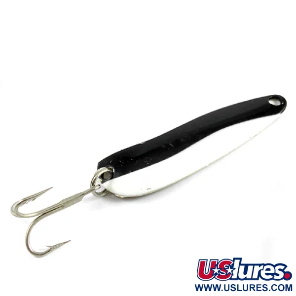 Len Thompson #2 Cuillère, Noir/Blanc/Laiton, 28g, Classique, #2518