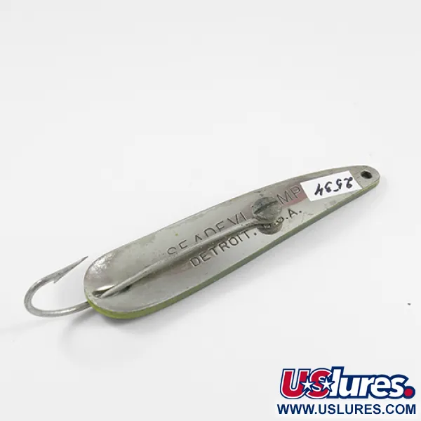 Weedless Dardevle Seadevle Imp Cuillère, Frog, 28g, anti-herbe, #2534