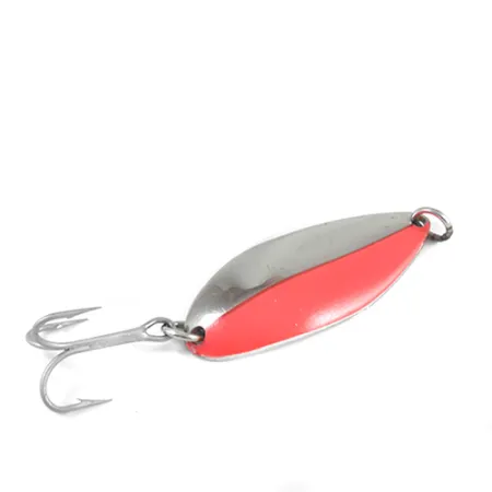 Luhr Jensen Lil' Kroc (Stubby) Cuillère, Nickel/Rouge, 21g, #2542