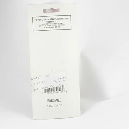 Eppinger Dardevle Cuillère, Rouge / Nickel / Ivoire, 28g, #2557