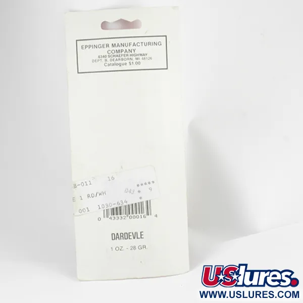 Eppinger Dardevle Cuillère, Rouge / Nickel / Ivoire, 28g, #2557