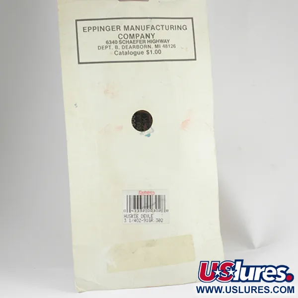 Eppinger Dardevle Huskie Devle Cuillère, Noir/Ivoire, 91g, #2560