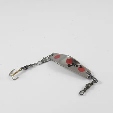 Z-RAY Lures Z-Ray Cuillère, Nickel / Rouge, 4.5g, Design Classique, #2562