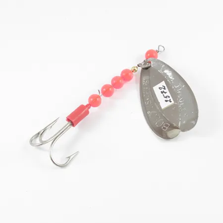 Cuillère Luhr Jensen Les Davis Bolo, Nickel / Rouge, 9g, #2572