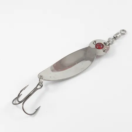 Gibbs One Eye Wiggler Cuillère, Nickel/Œil rouge, 16g, Perle verre, #2586