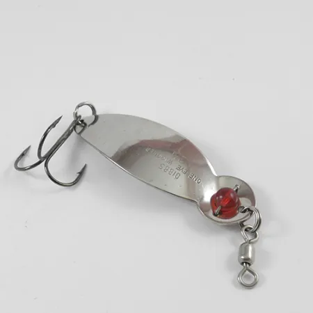 Gibbs One Eye Wiggler Cuillère, Nickel/Œil rouge, 16g, Perle verre, #2586