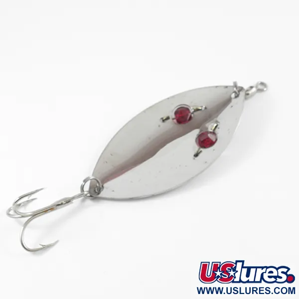 Gibbs Ruby Eye Wiggler Cuillère, Nickel / Red Eyes, 35g, Yeux rubis, #2587