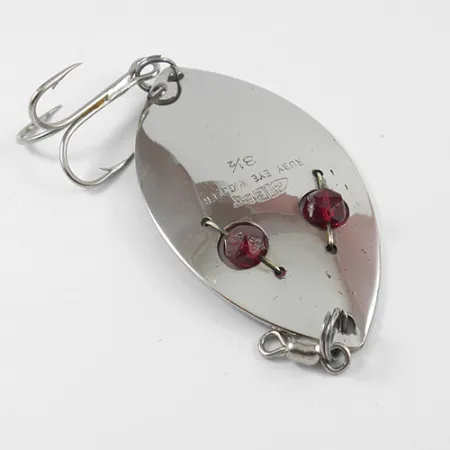 Gibbs Ruby Eye Wiggler Cuillère, Nickel / Red Eyes, 35g, Yeux rubis, #2587