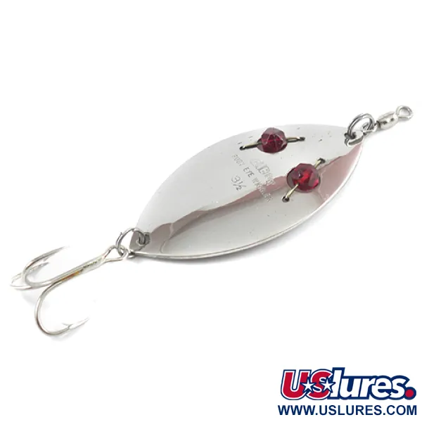 Gibbs Ruby Eye Wiggler Cuillère, Nickel / Red Eyes, 35g, Yeux rubis, #2587