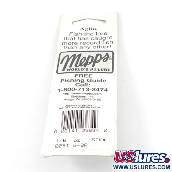 Mepps Aglia 2 Dressed Squirrel Tail Cuiller, Laiton, 4,7g, #2593