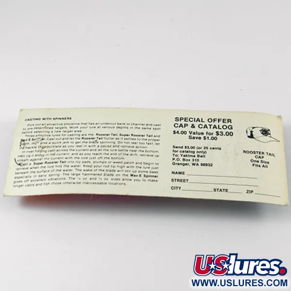 Worden’s Original Rooster Tail 6 Cuillère, Argent/Rose, 15g, #2597