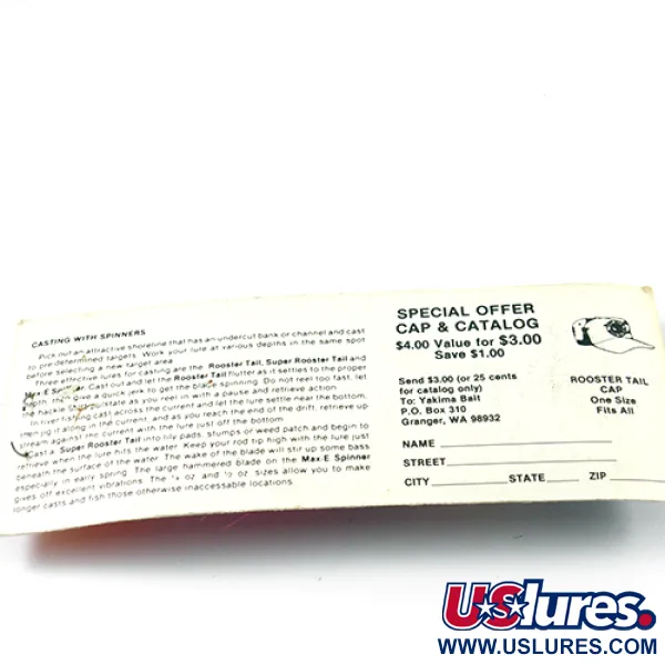 Yakima Bait Rooster Tail 5 Cuiller, Argent/Rose, 12g, #2609