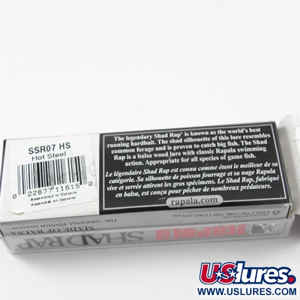 Rapala Shallow Shad Rap Poisson nageur, Perche, 7g, Balsa, #2613