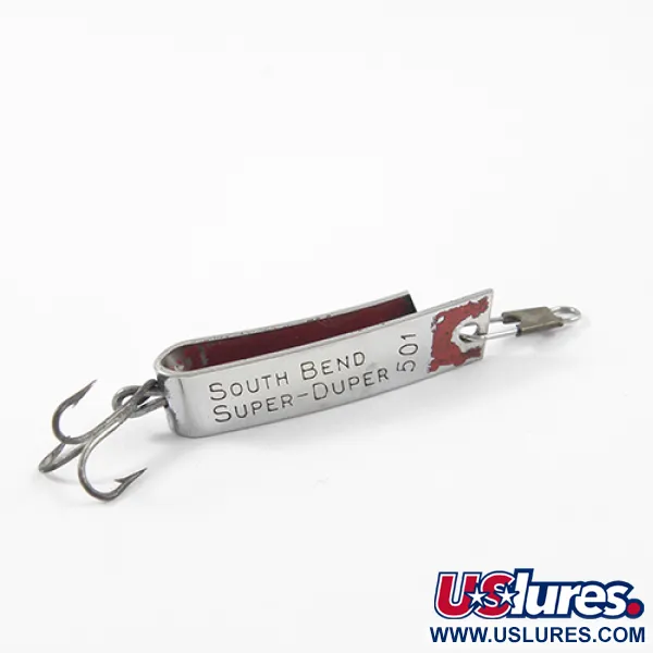 South Bend Super-Duper 501 Cuillère, Nickel, 2,3g, Vintage, #2635