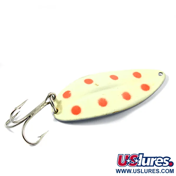 TODDCO Main liner Glow Cuillère, Glow White/Red/Nickel, 21g, #2662