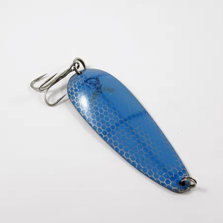 Eppinger Dardevle Cuillère, Bleu/Nickel, 28g, Motif alvéolé, #2694