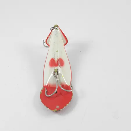 Buck Perry Spoonplug Leurre Métal, Rouge/Blanc, 10g, Vintage, #2705