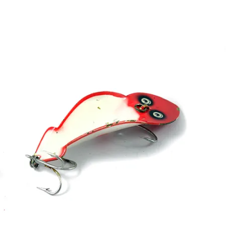 Buck Perry Spoonplug Leurre Métal, Rouge/Blanc, 10g, Vintage, #2705