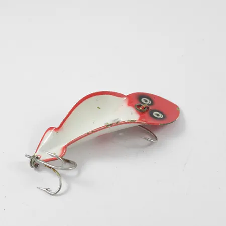 Buck Perry Spoonplug Leurre Métal, Rouge/Blanc, 10g, Vintage, #2705